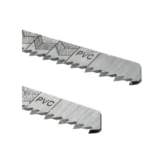 Brzeszczoty do wyrzynarek 75 mm, uchwyt "T", 10TPI, do drewna, płyty wiórowej, sklejki, PVC, 2 szt.