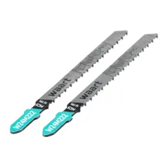 Brzeszczoty do wyrzynarek 75 mm, uchwyt "T", 10TPI, do drewna, płyty wiórowej, sklejki, PVC, 2 szt.