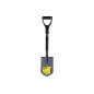 Szpadel ostry krótki (saperka), trzonek metalowy, plastikowy uchwyt Szpadel ostry krótki (saperka), trzonek metalowy, plastikowy uchwyt