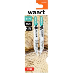 Brzeszczoty do wyrzynarek z uchwytem typu "T", 75 mm, 8TPI, do drewna, płyty wiórowej, sklejki, PVC, 2 szt.
