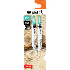 Brzeszczoty do wyrzynarek z uchwytem typu "T", 75 mm, 8TPI, do drewna, płyty wiórowej, sklejki, PVC, 2 szt.
