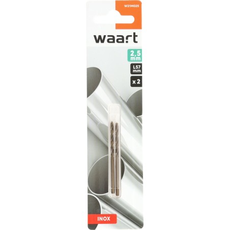 Wiertła kobaltowe do metalu 2.5 mm, 2 szt.