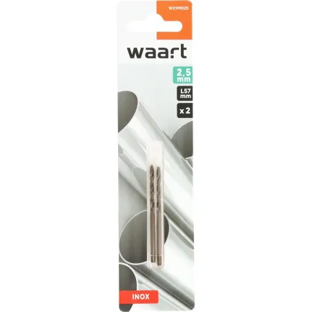 Wiertła kobaltowe do metalu 2.5 mm, 2 szt.
