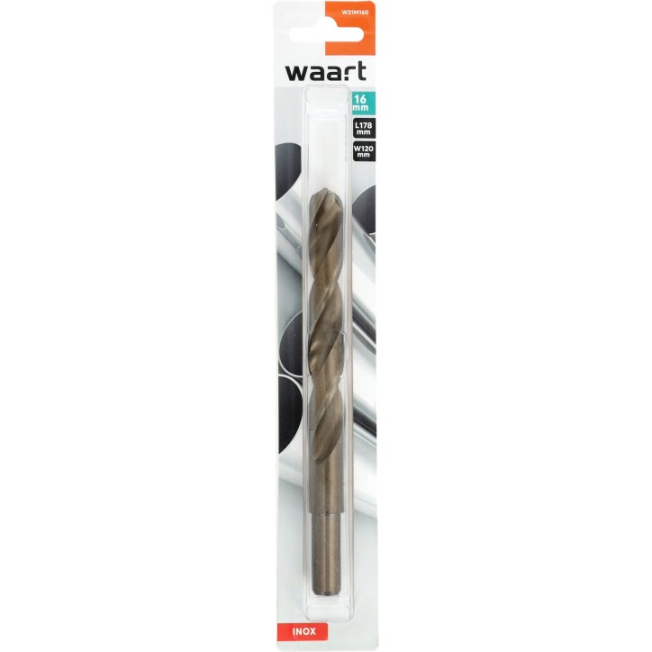 Wiertło kobaltowe do metalu 16.0 mm, podtaczane do 12.7 mm Wiertło kobaltowe do metalu 16.0 mm, podtaczane do 12.7 mm