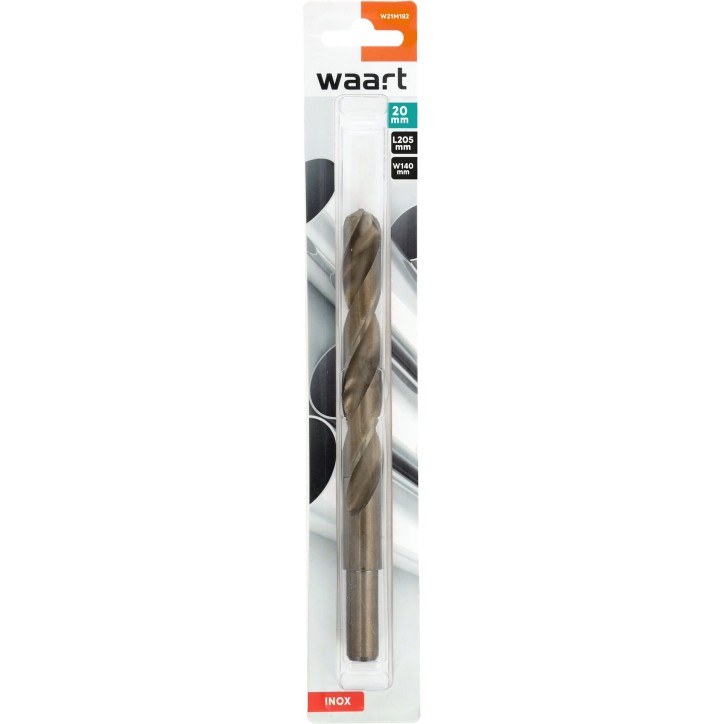 Wiertło kobaltowe do metalu 20.0 mm, podtaczane do 12.7 mm