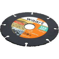 Piła tarczowa 125 x 22.23 mm, nasyp z węglika spiekanego, do cięcia drewna z gwoździami