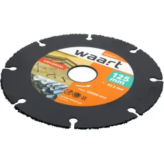 Piła tarczowa 125 x 22.23 mm, nasyp z węglika spiekanego, do cięcia drewna z gwoździami