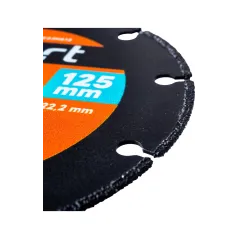 Piła tarczowa 125 x 22.23 mm, nasyp z węglika spiekanego, do cięcia metalu