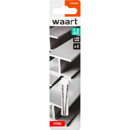 Wiertła do metalu 1.5 x 40 mm, HSS-G, szlifowane, 2 szt.
