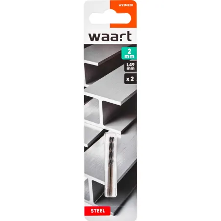 Wiertła do metalu 2.0 x 49 mm, HSS-G, szlifowane, 2 szt.