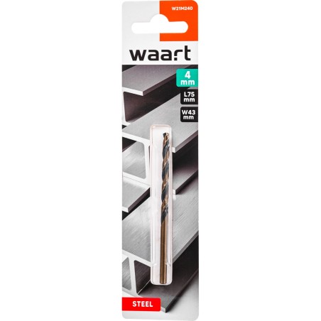 Wiertło do metalu 4.0 x 75 mm, HSS-G, szlifowane