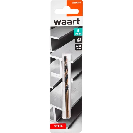 Wiertło do metalu 5.0 x 86 mm, HSS-G, szlifowane