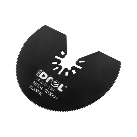 Brzeszczot do urządzenia wielofunkcyjnego, tarcza półokrągła, 80 mm, do drewna, PVC, metalu