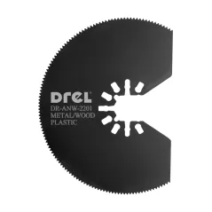 Brzeszczot do urządzenia wielofunkcyjnego, tarcza półokrągła, 80 mm, do drewna, PVC, metalu