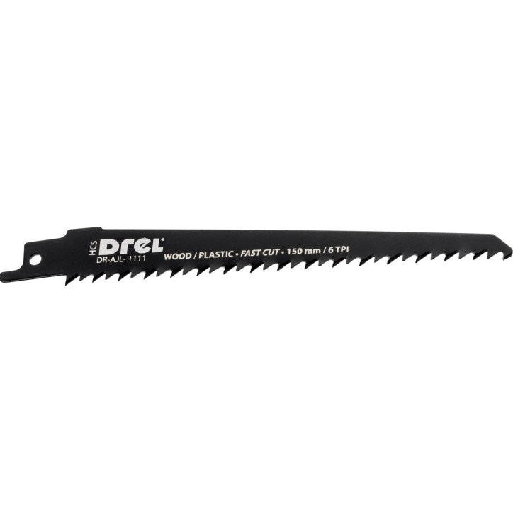 Brzeszczot do piły szablastej 150 x 19 x 1.25 mm, 6TPI, do drewna, PVC