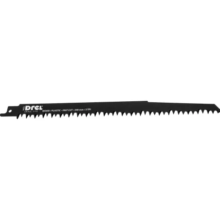 Brzeszczot do piły szablastej 240 x 19 x 1.5 mm, 5TPI, do drewna