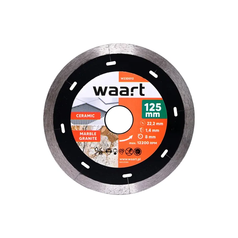 Tarcza diamentowa 125 x 22.2 mm, pełna