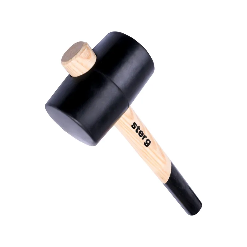 Młotek gumowy 1000 g, czarna guma, trzonek drewniany, FSC 100%, certyfikat NC-COC-062817 Młotek gumowy 1000 g, czarna guma, trzonek drewniany, FSC 100%, certyfikat NC-COC-062817