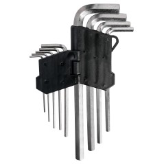 Zestaw kluczy sześciokątnych 1.5-10 mm, długie, 9 szt.