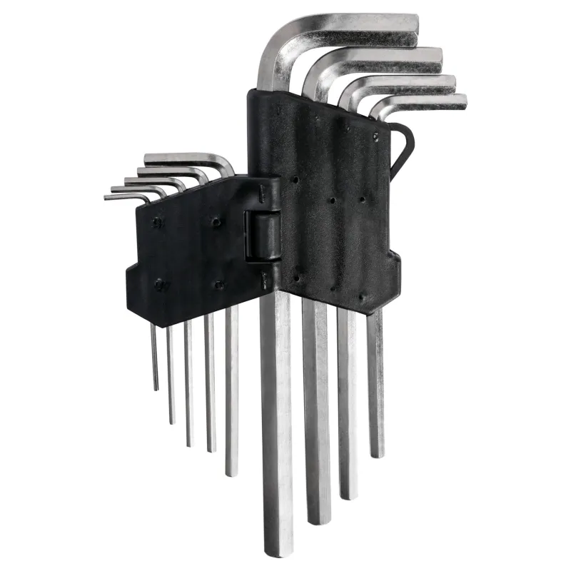 Zestaw kluczy sześciokątnych 1.5-10 mm, długie, 9 szt.