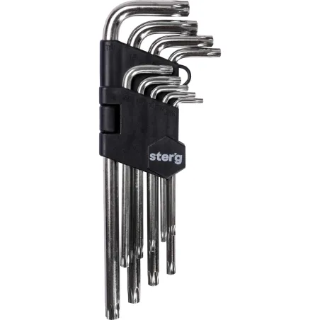 Zestawy kluczy Torx z otworem, T10-50, długie, 9 szt.