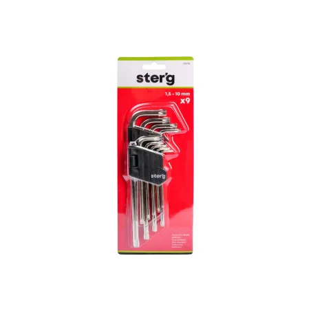 Zestawy kluczy Torx z otworem, T10-50, długie, 9 szt.