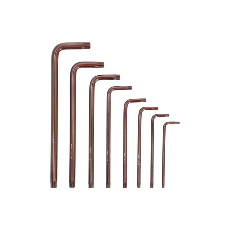 Klucze Torx z otworem T10-50, S2, długie, 9 szt. Klucze Torx z otworem T10-50, S2, długie, 9 szt.