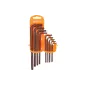 Klucze Torx z otworem T10-50, S2, długie, 9 szt. Klucze Torx z otworem T10-50, S2, długie, 9 szt.
