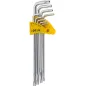 Zestaw kluczy Torx z otworem T10-50, bardzo długie, 9 szt.