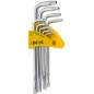 Zestaw kluczy Torx z otworem T10-50, długie, 9 szt.