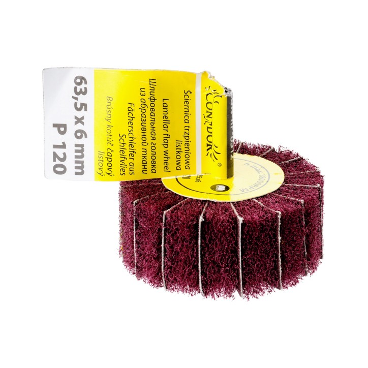 Ściernica listkowa, 63.5 x 6 mm, trzpieniowa, P120 Ściernica listkowa, 63.5 x 6 mm, trzpieniowa, P120