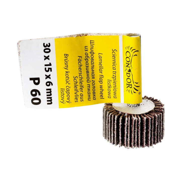 Ściernica listkowa, 30 x 15 x 6 mm, trzpieniowa, P60 Ściernica listkowa, 30 x 15 x 6 mm, trzpieniowa, P60