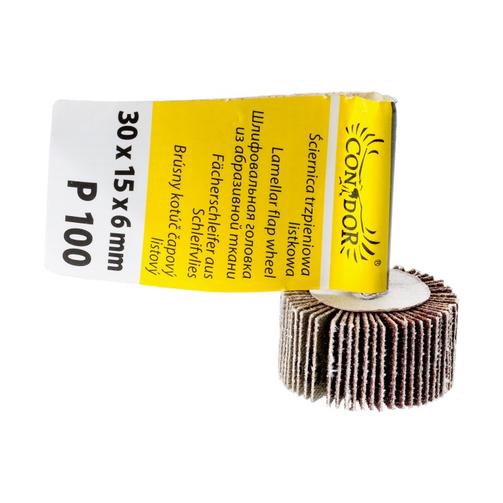 Ściernica listkowa, 30 x 15 x 6 mm, trzpieniowa, P100 Ściernica listkowa, 30 x 15 x 6 mm, trzpieniowa, P100