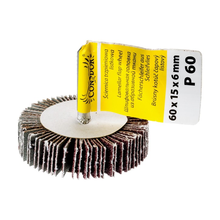 Ściernica listkowa, 60 x 15 x 6 mm, trzpieniowa, P60 Ściernica listkowa, 60 x 15 x 6 mm, trzpieniowa, P60