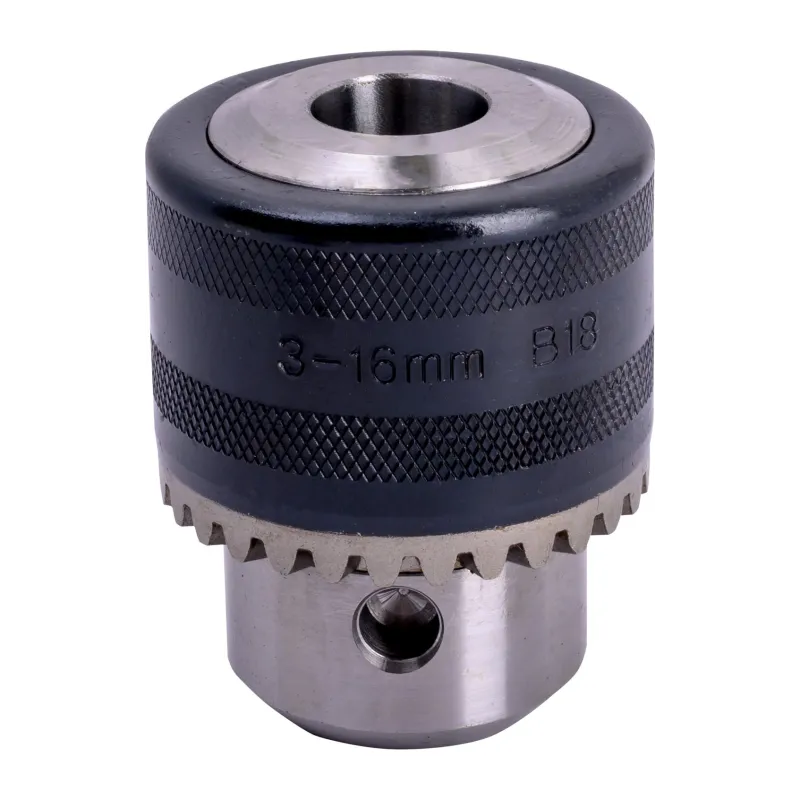 Uchwyt wiertarski zębaty z kluczykiem 3.0-16.0 mm, mocowanie stożek B18 Uchwyt wiertarski zębaty z kluczykiem 3.0-16.0 mm, mocowanie stożek B18