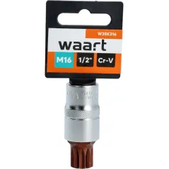 Końcówka Spline na nasadce 1/2", M16 x 55 mm