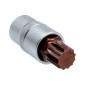 Końcówka Spline na nasadce 1/2", M16 x 55 mm