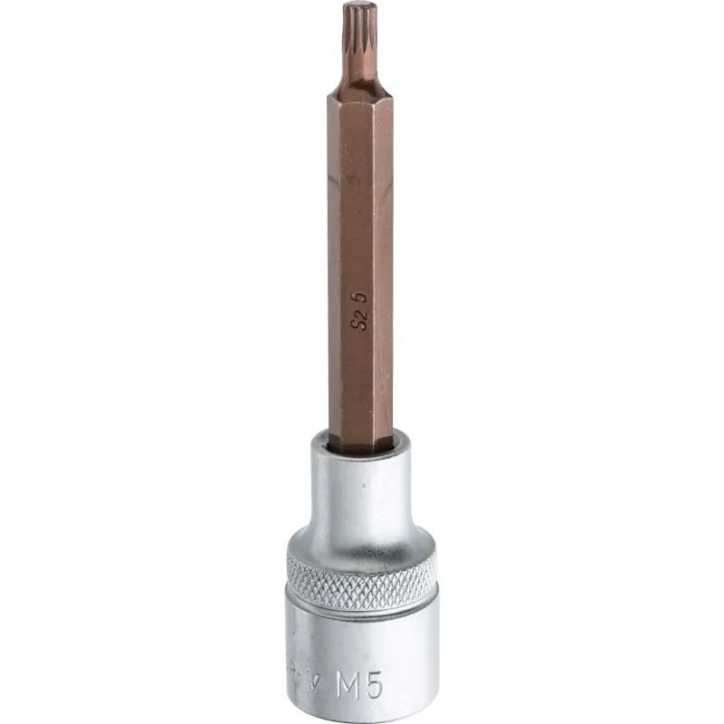 Końcówka Spline na nasadce 1/2", M5 x 100 mm