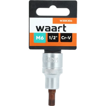 Końcówka Spline na nasadce 1/2", M6 x 55 mm