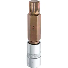 Końcówka Spline na nasadce 1/2", M16 x 100 mm