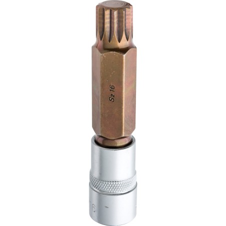 Końcówka Spline na nasadce 1/2", M16 x 100 mm