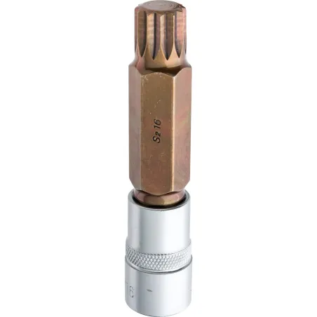 Końcówka Spline na nasadce 1/2", M16 x 100 mm