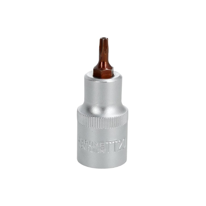 Końcówka Torx na nasadce 1/2", TT20 x 55 mm Końcówka Torx na nasadce 1/2", TT20 x 55 mm