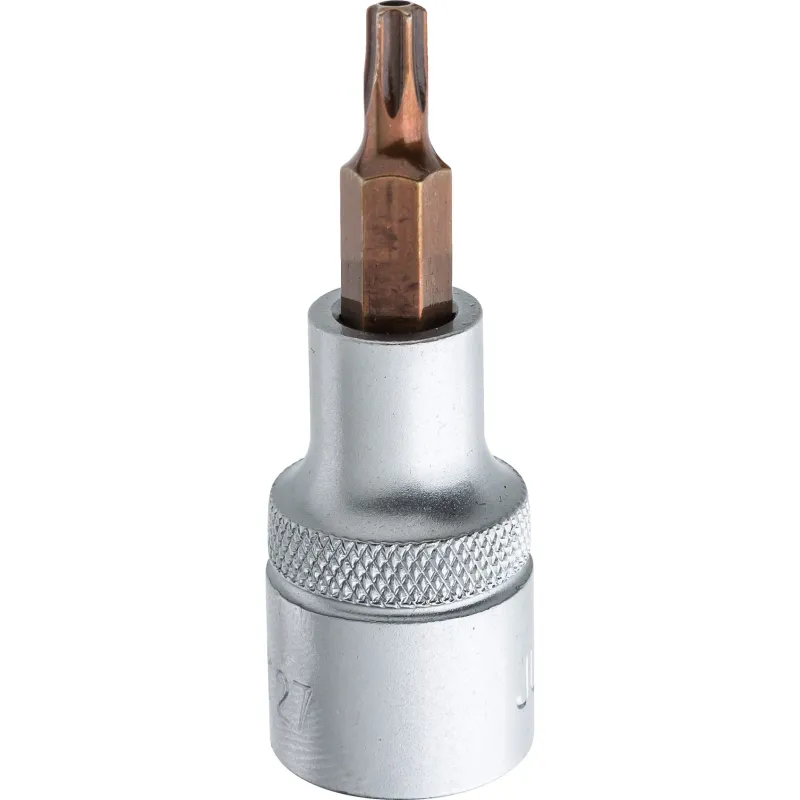 Końcówka Torx na nasadce 1/2", TT27 x 55 mm Końcówka Torx na nasadce 1/2", TT27 x 55 mm