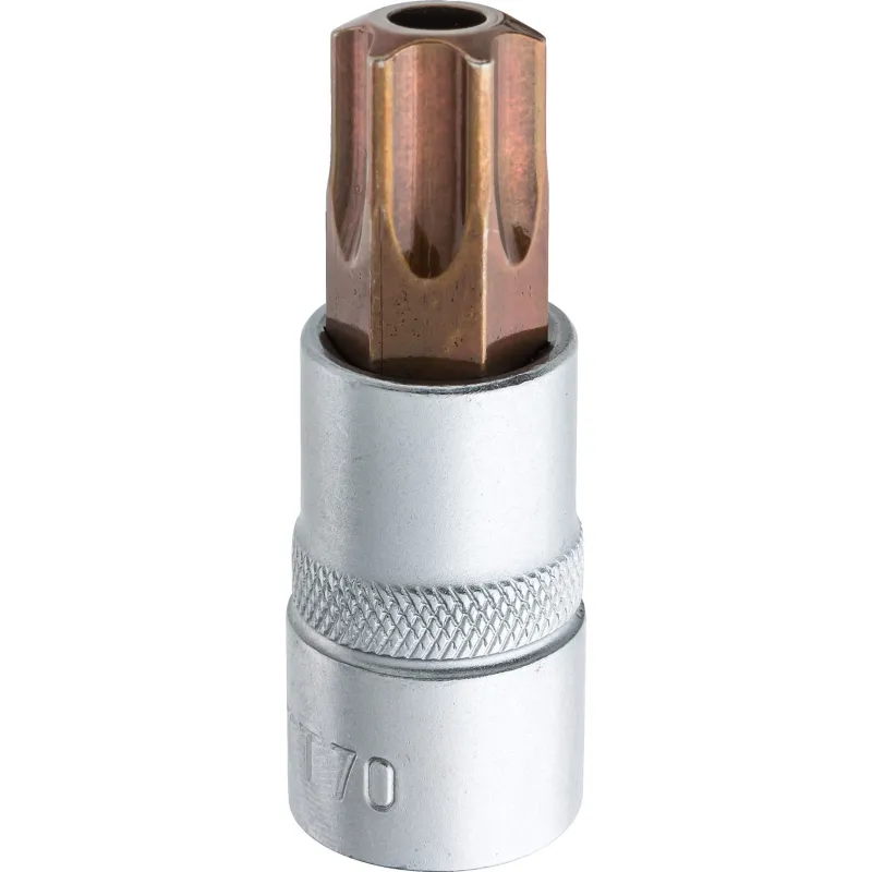 Końcówka Torx na nasadce 1/2", TT70 x 55 mm Końcówka Torx na nasadce 1/2", TT70 x 55 mm