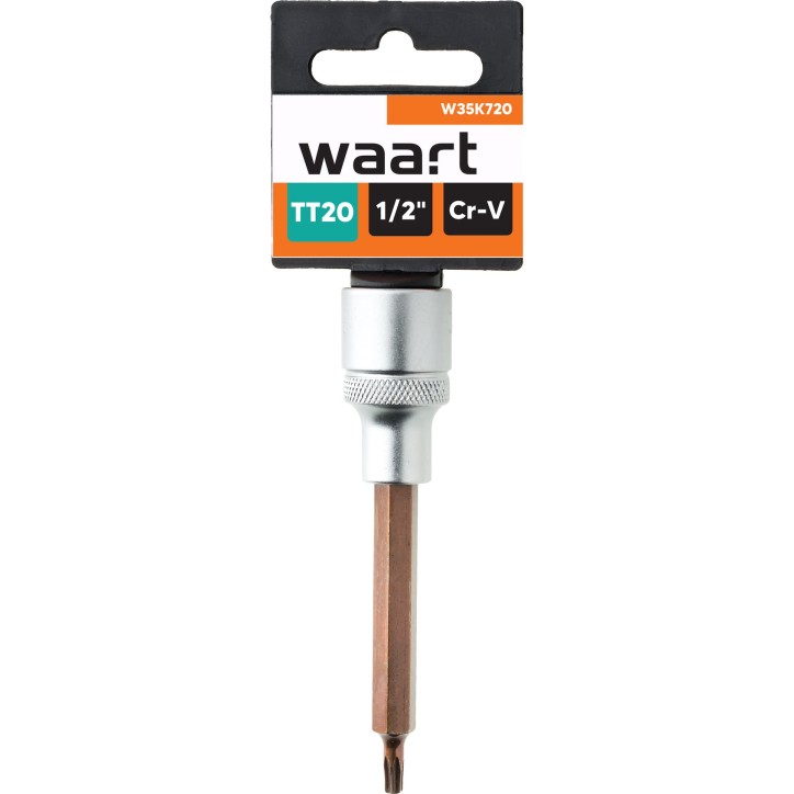 Końcówka Torx na nasadce 1/2", TT20 x 100 mm Końcówka Torx na nasadce 1/2", TT20 x 100 mm