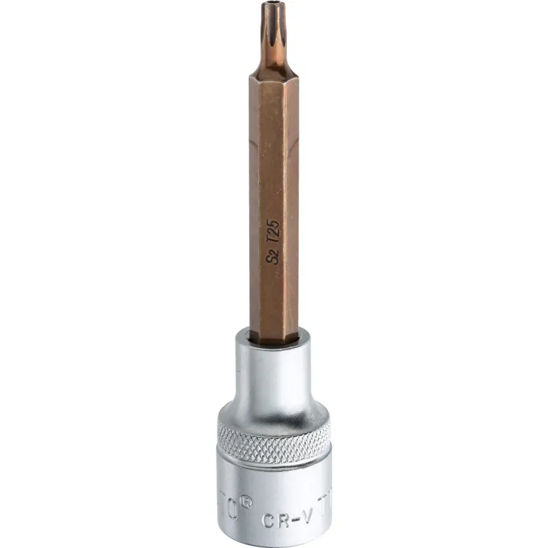 Końcówka Torx na nasadce 1/2", TT25 x 100 mm