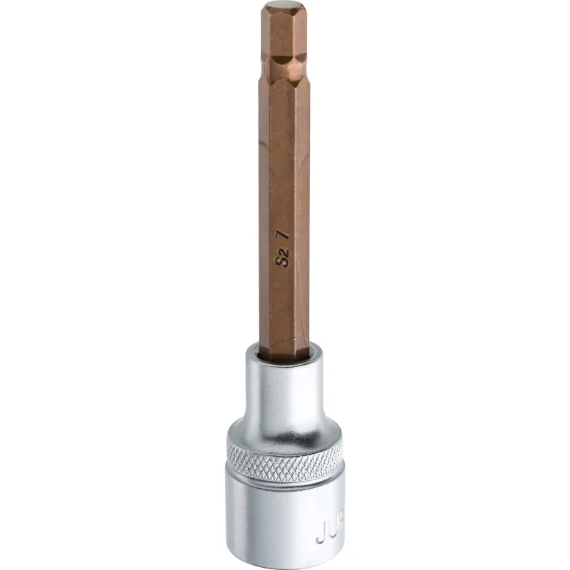Końcówka sześciokątna na nasadce 1/2", H7 x 100 mm Końcówka sześciokątna na nasadce 1/2", H7 x 100 mm