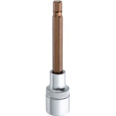 Końcówka sześciokątna na nasadce 1/2", H8 x 100 mm