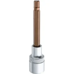 Końcówka sześciokątna na nasadce 1/2", H8 x 100 mm